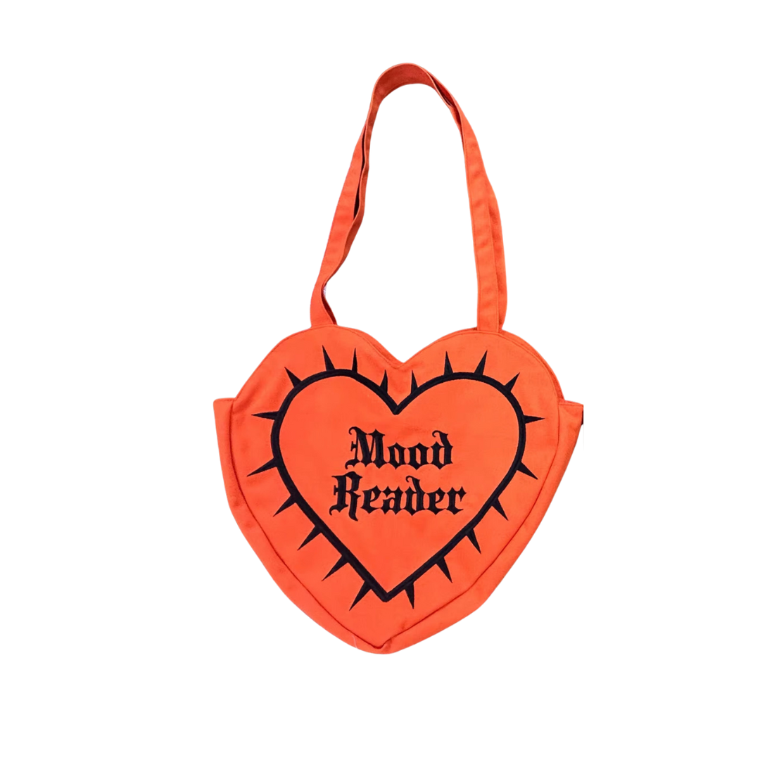Mood Reader heart tote bag