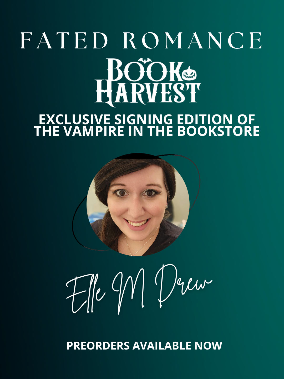 Book Harvest The Vampire in the Bookstore by Elle M Drew PREORDER FOR SHIPPING