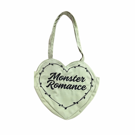 Monster Romance heart tote bag